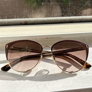 Gucci Gradient Semi-Rimless Cat-Eye Sunglasses